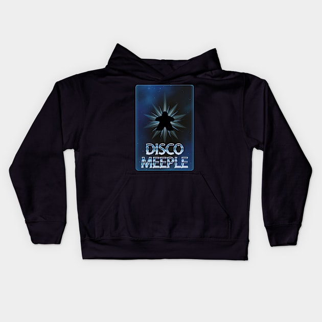 Disco Meeple Kids Hoodie by WickedWizardStudios